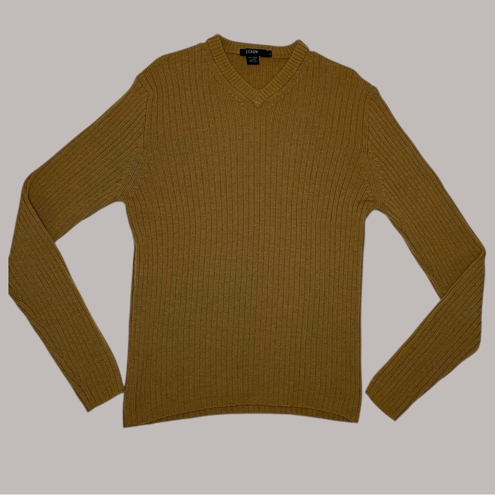 J. Crew Merino Wool SOFT Men's V-Neck Sweater Preppy Pullover Old Money